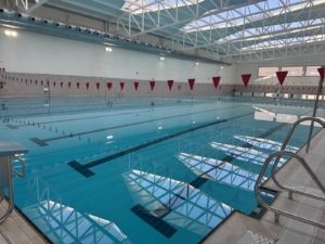 Inside of the new La Cala swimming pool