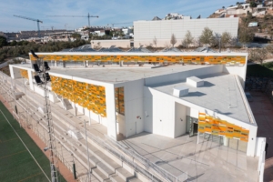 Outside view of the new La Cala swimming pool